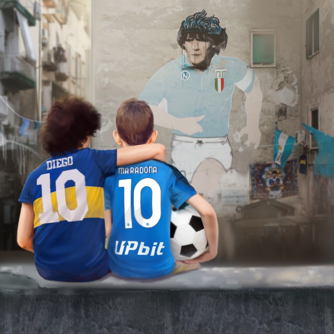 Questo è Napoli 👕 
Esto es <a href="/BocaJrsOficial/">Boca Juniors</a> 💙💛💙

¡Felicidades, Xeneizes! #118DeBoca