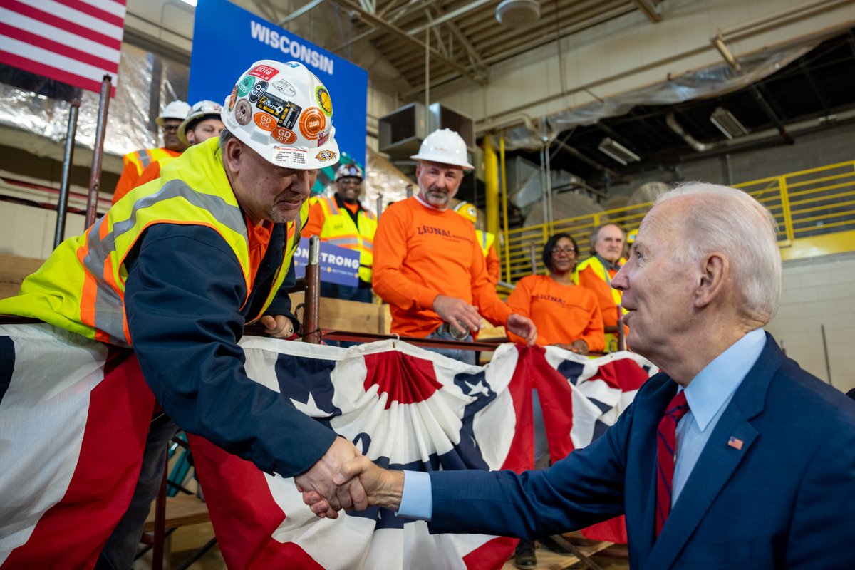 My Investing in America agenda is creating good-paying jobs for the long term – good jobs in every community whether or not you have a 4-year college degree.