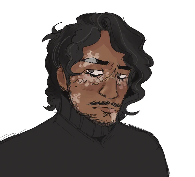A sketch then a colour on a boy. a boy. a boy 