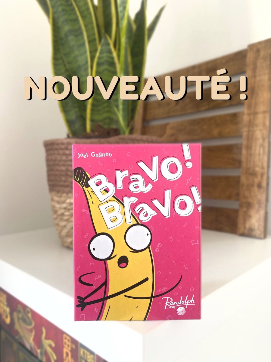 MeepleCorner's tweet photo. 🥳 Nouveauté de la semaine ! 🥳
.
Bravo bravo le nouveau jeu d’ambiance pour tes soirées d’été ! On en parle sur notre dernier post Insta 😎
.
#jeudesociete #jeudeambiance #jeuxdesociete #jouerenfamille #jeuxdeplateau #jeuxdenfants #jeuxenfamille #soireejeux #partiedefamille https://t.co/cs5iwsGxjd