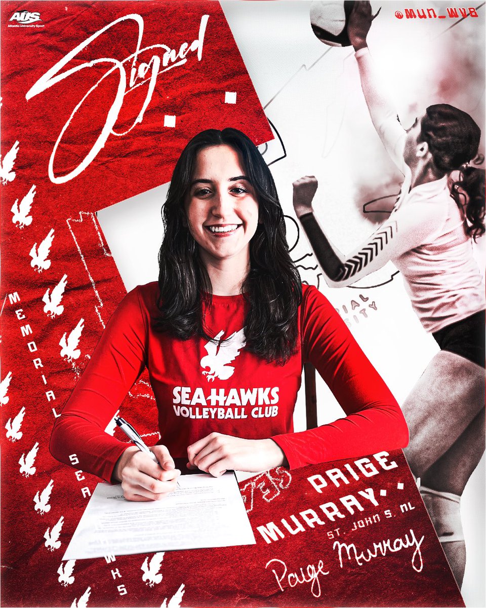 MUNathletics's tweet photo. WVB | RECRUIT SIGNING 🚨

Coach Purvis and her squad are happy to announce the signing of Paige Murray, a middle blocker from Paradise, NL. For the full story please visit the LinkTree in our bio 🔗

#WeFlyTogether🦅 #FutureHawk https://t.co/n7NGCQKm8B