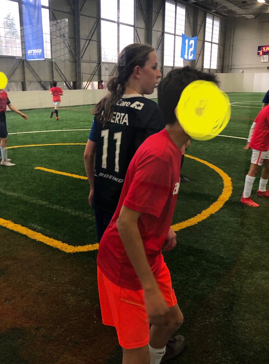 AmyAlethe's tweet photo. This kid played the entire indoor season wearing either his Cook or Huerta @OLReign jersey and scored in every game but one. Defenders ❤️. https://t.co/0E4su35HO8