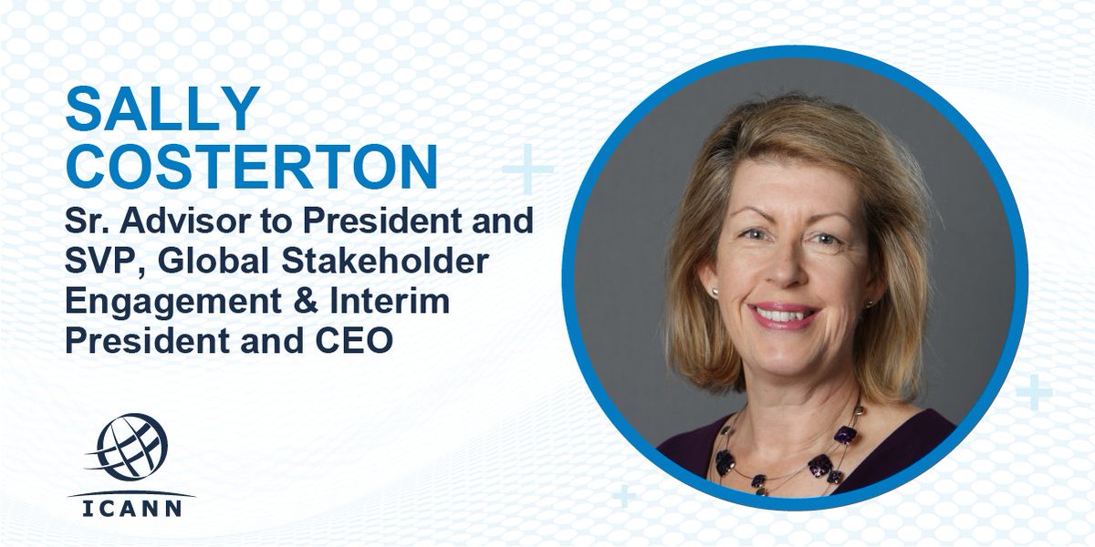 ICANN's tweet photo. #ICANN Interim President and CEO Sally Costerton reflects on the positive, collegial environment during #ICANN76, where the community, Board, and org made real progress toward shared goals. Read the full blog here: https://t.co/ZoLhtQy4rx https://t.co/9CGoTVpegA