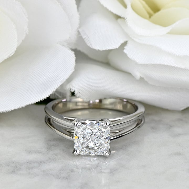 A Stunning 2.40 Carat Lab Created Cushion Diamond Engagement Ring In 14K White Gold
brilliance.com/recently-purch…