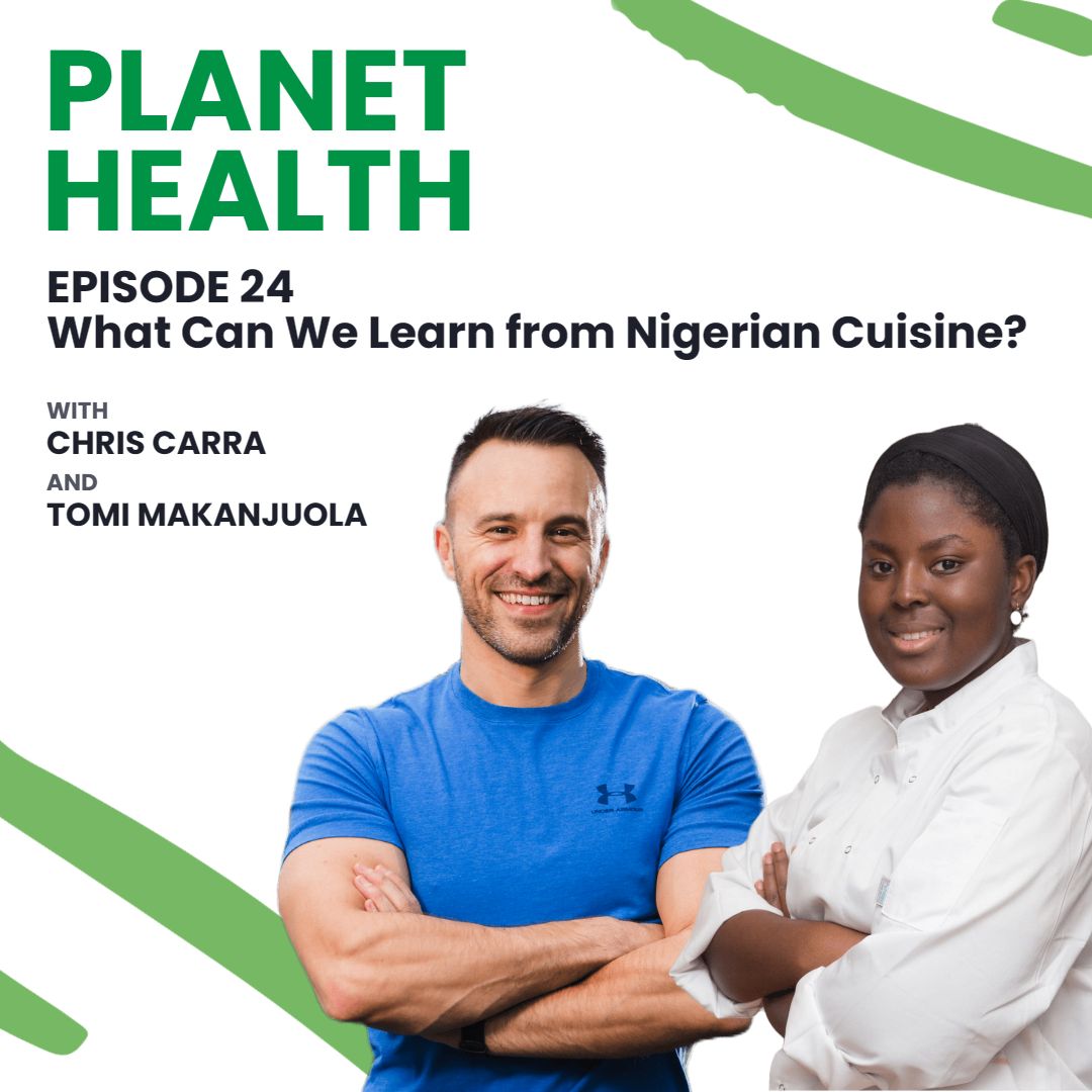 Chris Carra 🌱 (@forzacarra) on Twitter photo How do you veganize Nigerian food? What's the Western African supergrain you have to try? How do you get the best from plantains?
The <a href="/VeganNigerian/">The Vegan Nigerian</a> Tomi Makanjuola is the guest on this week's episode of Planet Health and she explains all!
LISTEN HERE: spotifyanchor-web.app.link/e/5HQOPz6BFyb How do you veganize Nigerian food? What's the Western African supergrain you have to try? How do you get the best from plantains?
The <a href="/VeganNigerian/">The Vegan Nigerian</a> Tomi Makanjuola is the guest on this week's episode of Planet Health and she explains all!
LISTEN HERE: spotifyanchor-web.app.link/e/5HQOPz6BFyb