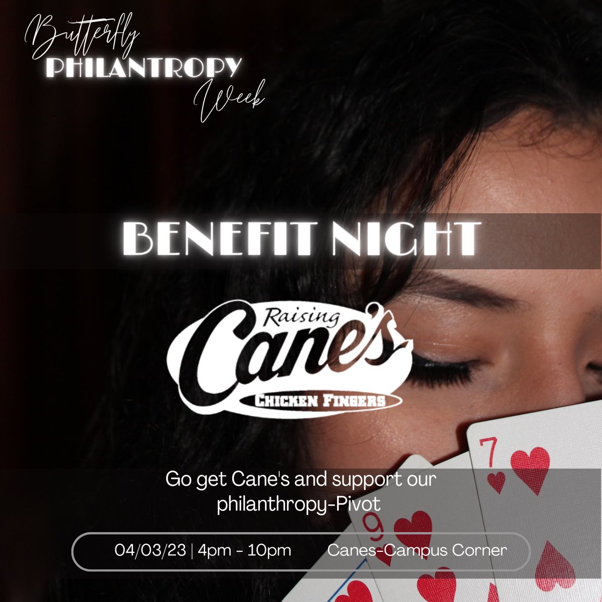 outnx's tweet photo. Join us today to get a finger lickin’ meal Canes on Campus Corner. 

Proceeds will go to our local philanthropy, Pivot.

For questions and accommodations contact outnx.philanthropy@gmail.com https://t.co/d9W9uPGqqH