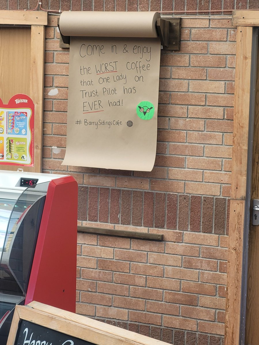 Sonsie The Scotty's Dad (@sonsiesdad) on Twitter photo Just been down <a href="/Barrysidingscaf/">Barry Sidings cafe</a> with my Dear Dragon and hound and saw this
It's amusing because it's one of the nicest places I go to and never been let down.
To the extent, today I had a vegan burger that was too gorgeous, only missing some bacon.
And the cheesy chips were Amazi Just been down <a href="/Barrysidingscaf/">Barry Sidings cafe</a> with my Dear Dragon and hound and saw this
It's amusing because it's one of the nicest places I go to and never been let down.
To the extent, today I had a vegan burger that was too gorgeous, only missing some bacon.
And the cheesy chips were Amazi