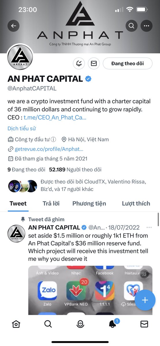 JennyHoangYen01's tweet image. #anphatcapital #cloudtx my Telegram is @Jennyhoangyen