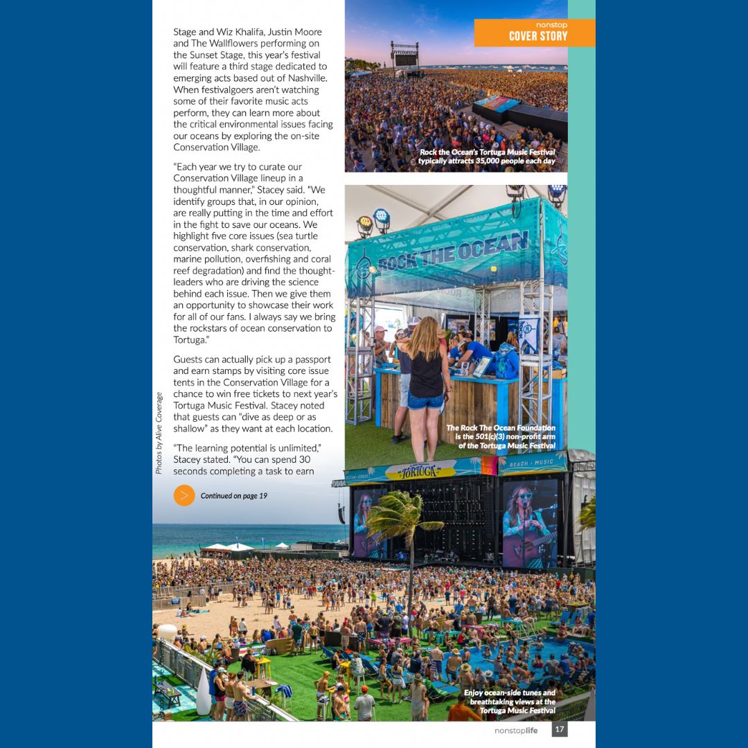 RockTheOcean's tweet image. Did y&apos;all know that @Allegiant is a sponsor at Tortuga Music Festival ?! Check out their Non-Stop Spring Issue featuring the story of Rock The Ocean and Tortuga!
.
.
.
#Allegiant #SpringIssue #NonStop #TortugaX #TortugaMusicFestival #RockTheOcean