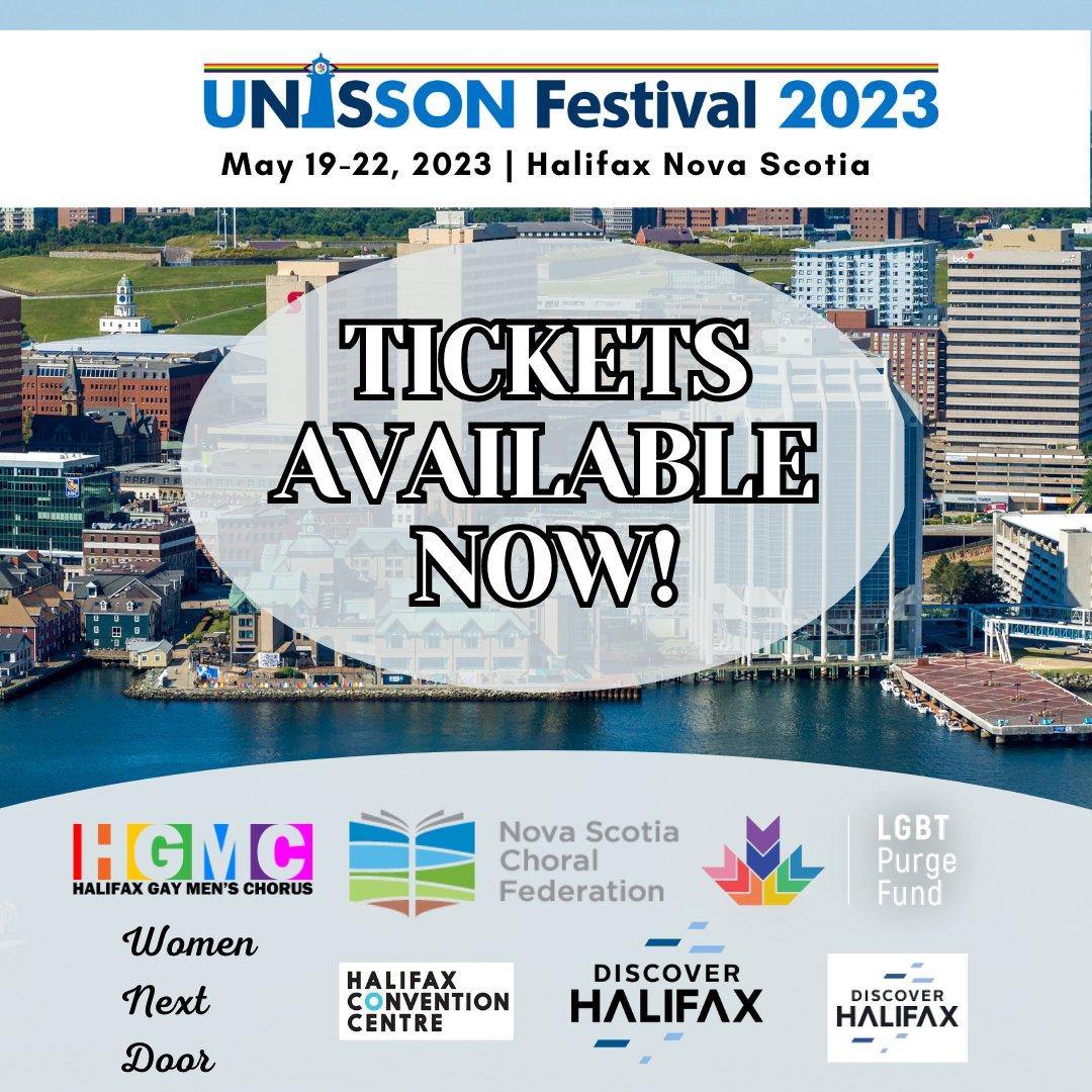UnisonUnisson's tweet photo. The moment you've all been waiting for is finally here... Tickets for #Unison2023 are now available!
And ALL concerts are open to the public at @hfxconventions 

We've been working hard and are excited to say this will be the biggest one yet!

https://t.co/aIEbopf555 https://t.co/l004cJEvZW