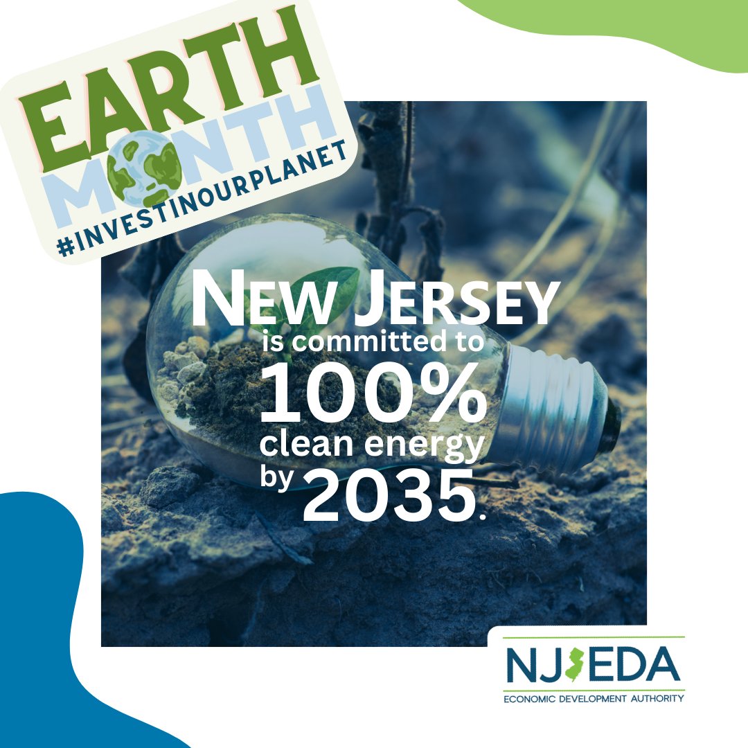 NewJerseyEDA's tweet image. April is #EarthMonth! Throughout the month, we'll spotlight #NJEDA programs &amp;amp; initiatives that are investing in our communities &amp;amp; helping create a stronger, fairer and GREENER New Jersey economy. Investing in our planet starts at the local level. 🌎