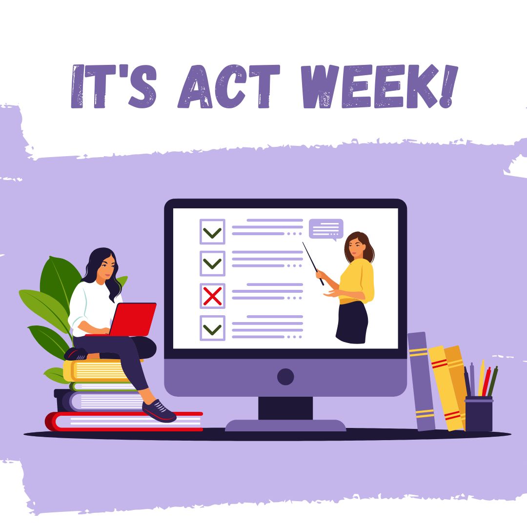 Reminder: Sophomores and Juniors, report tomorrow for a half day to take the Pre-ACT (10th) or ACT (12th). Room assignments have been shared in BT and are posted at the LLC! Freshmen and Seniors, enjoy your day off!