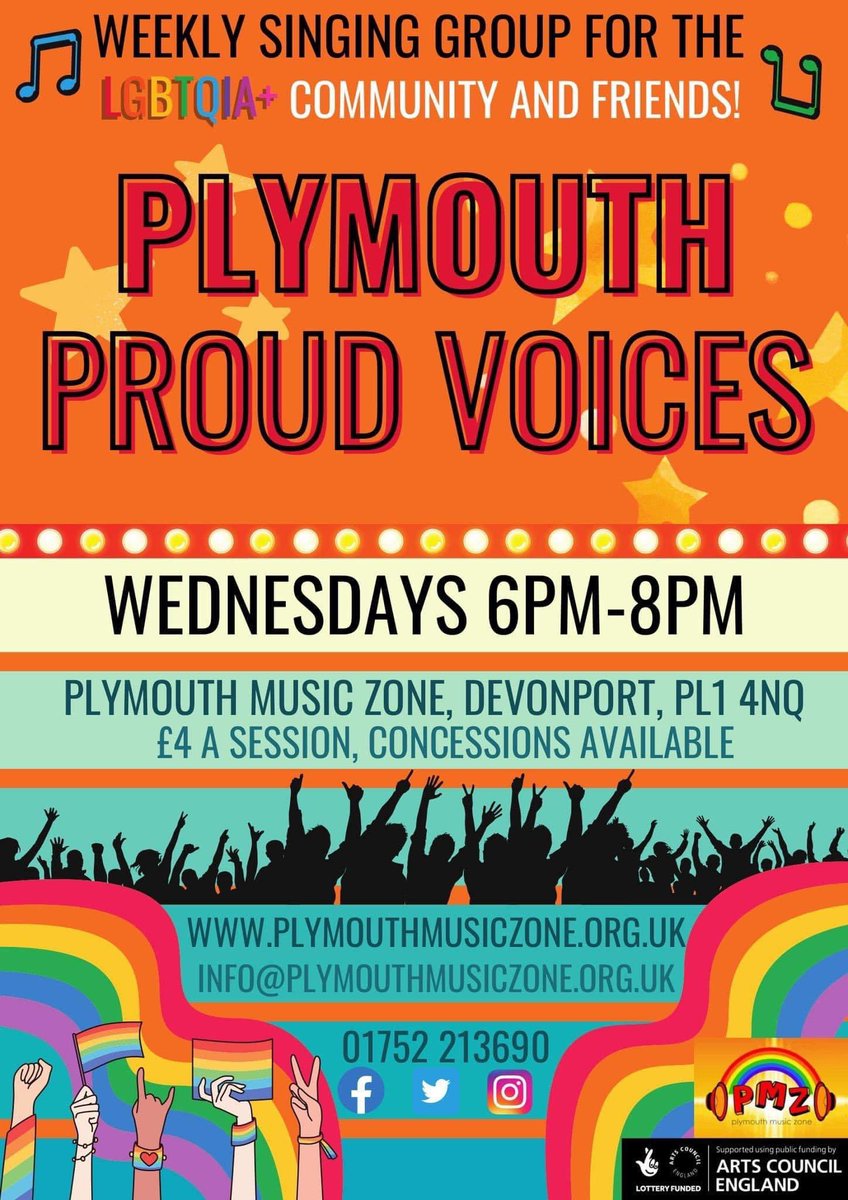 ⭐️Calling all Queer singers, music lovers, theatre goers, and choir fans! ✨ We are looking for new members for our wonderful LGBTQIA+ 🎶choir🎤 for the upcoming Pride season and beyond! Will you join us? 🏳️‍🌈 @PMZOfficial #Plymouth #SouthWest #CommunityChoir ☕️