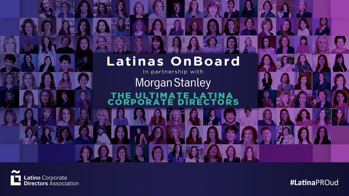 LatinoDirectors's tweet photo. LCDA and partner, @MorganStanley, are proud to celebrate our Latina members during #WomensHistoryMonth and beyond!

#LCDALeaders #LCDALatinas #LatinasOnBoard #womenshistorymonth23 https://t.co/U928CSO1rJ