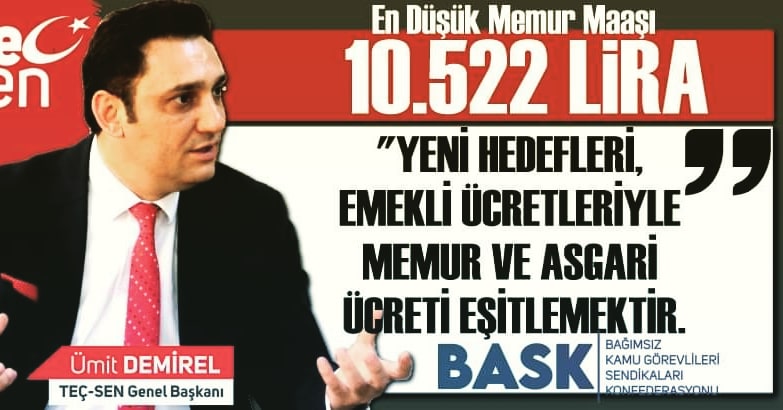 En düşük memur maaşı 10.522 liradır. HATIRLATALIM. 
#20binalmıyorMemur