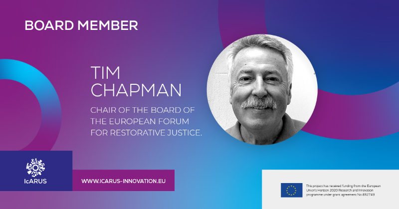 icarush2020's tweet photo. Introducing Tim Chapman, with his in-depth knowledge in the field of #probationservices, and position as Chair of the board of the @EuForumRJ
๐Learn more about IcARUS' Expert Advisory Board Members: https://t.co/JMkfpK6tpk
#EUSecurityResearch @EUHomeAffairs
