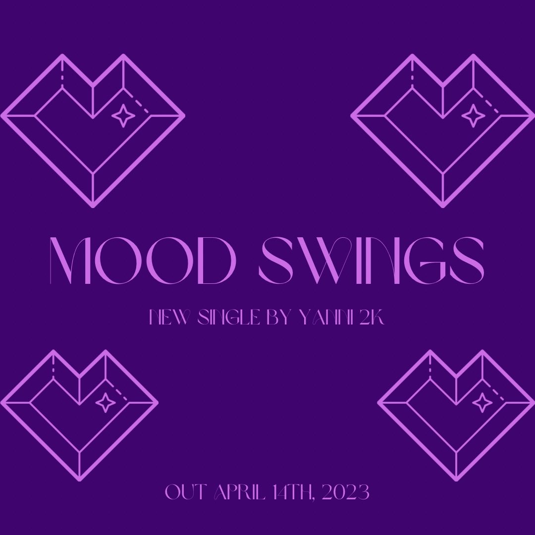 Yanni2kMusic's tweet image. AMETHYST ERA HAS OFFICIALLY BEGUN!!! 💎💎💎💜💜💜 My new single “Mood Swings” drops on April 14th!!!! Pre-save link will be available on Wednesday at 12pm!! 2K NATION, LET’S VIBE OUT THIS SPRING/SUMMER SEASON 💜❤️💜❤️ 

#newsinglealert #moodswings #amethystseason