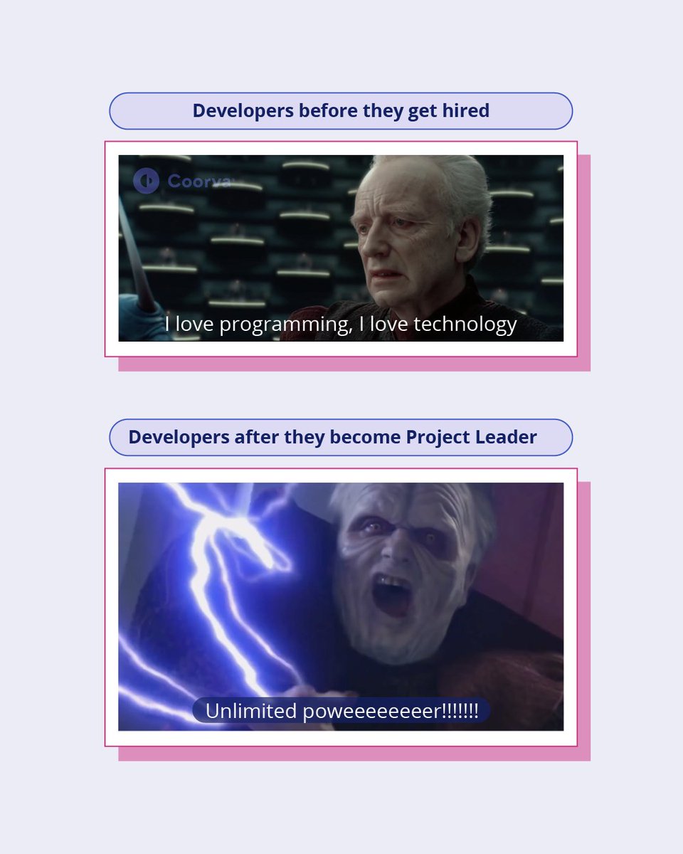 coorva_llc's tweet image. How many of you feel related? 🤣
#MondayMeme #MondayMood #DevelopersHumor #StarWarsMeme #ProjectLeader #ProgrammingHumor
