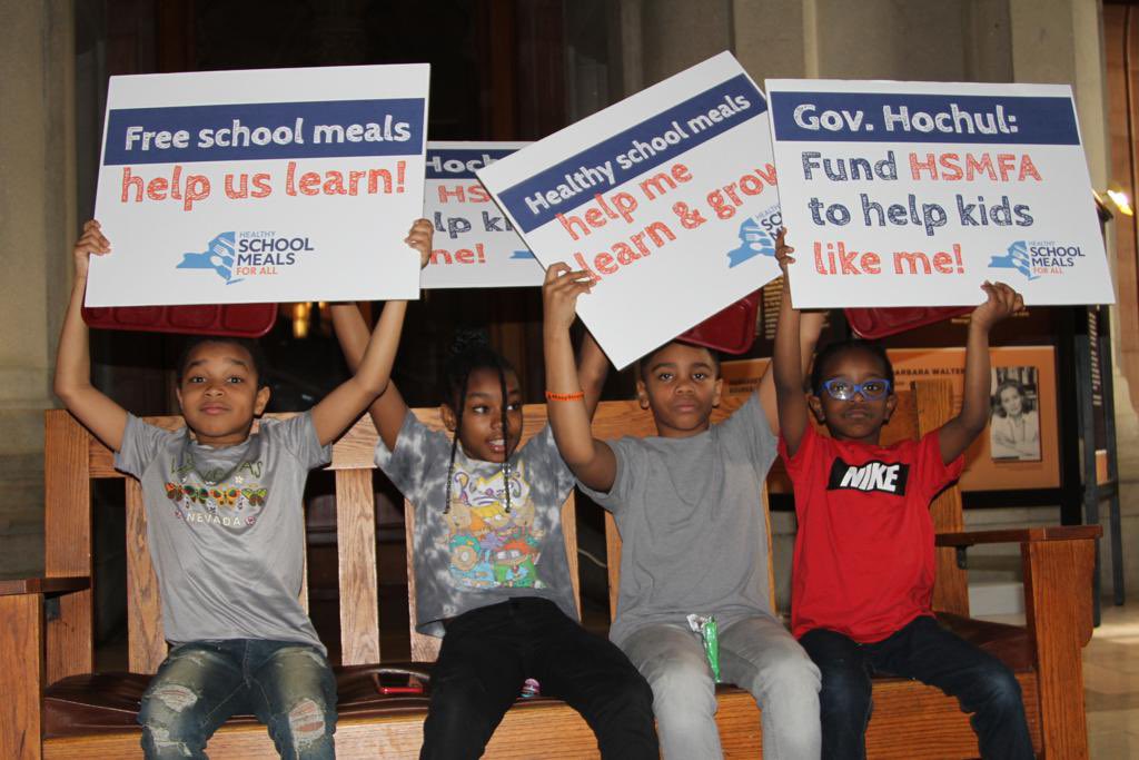 Our neighbors in CT, VT, & MA have funded universal school meals. It’s time for New York to catch up. We need Healthy School Meals for All NY Kids! #Meals4AllNY