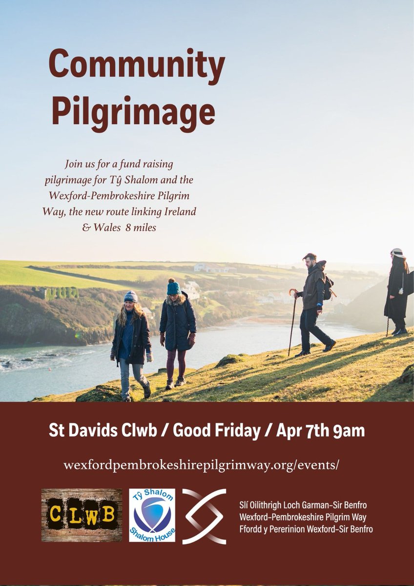 Wexford Pembrokeshire Pilgrim Way (@wexpempilgrim) on Twitter photo Join us for a very special community pilgrimage as part of a fundraising event for <a href="/ShalomHouseOrg/">Shalom House</a> in #StDavids this Friday. #community #fundraiser Join us for a very special community pilgrimage as part of a fundraising event for <a href="/ShalomHouseOrg/">Shalom House</a> in #StDavids this Friday. #community #fundraiser