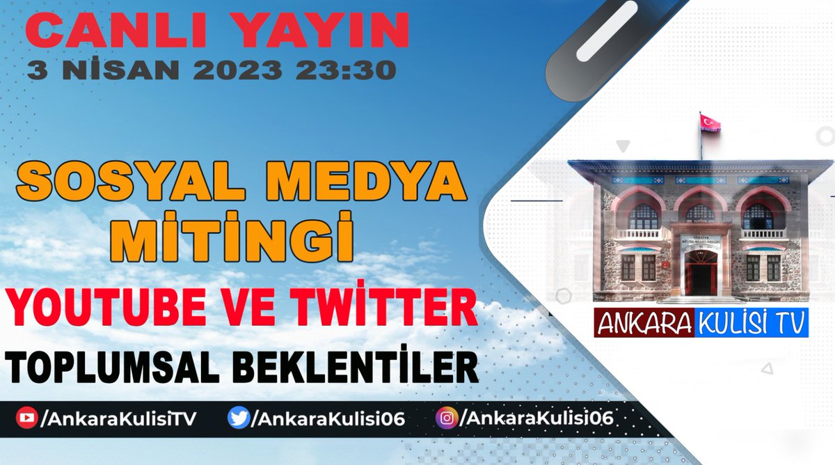 Sn Cumhurbaşkanımız
<a href="/RTErdogan/">Recep Tayyip Erdoğan</a> 
Ve Gazi Meclisimiz 
<a href="/TBMMresmi/">TBMM</a> ye

#ToplumsalBeklentiler i 
Duyurmak için 
Tüm dostlarımızı 
SOSYAL MEDYA MİTİNGİMIZE 
Bekliyoruz 

#UzmanCavus 
#taseron 

<a href="/alitilkici38/">Ali Tilkici 🇹🇷</a> 
<a href="/VahdetOzkocak/">Prof. Dr. Vahdet ÖZKOÇAK</a> 
<a href="/asemavi47/">Abdurrahim TEMEL (SEMAVİ)</a> 
<a href="/bilal_kures/">Bilal KUREŞ</a> 

youtube.com/ankarakulisitv