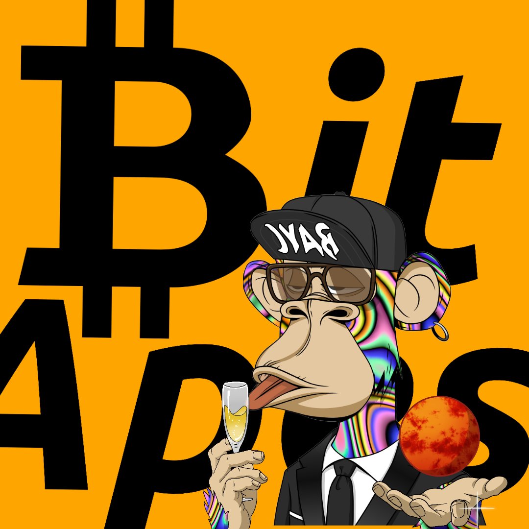 GrApefulNate's tweet photo. GM to all and congratulations @BitApes_btc on being no. 1 today and everyday in both my 🧡 &amp; on Magic Eden!
Join Discord today to join the best community, learn about ordinals, and why #BitApes is without question the best! #marsparty #bitcoin #1bitape1bitcoin https://t.co/QOLnsyb7yL
