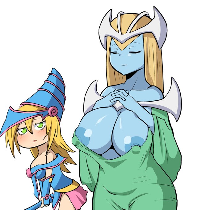 skeb進めて絵あげてなかったから以前描いたおっぱいが大きすぎるホーリーエルフと月光学園(?)の2大ギャル絵あげとこ 遊戯王すけべかわいい子多いけどカロリーが高すぎる… 