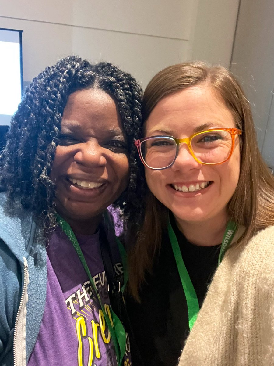 Sgraceskidmore's tweet photo. Finally got to hug @thnorfar in person!! So thankful for the collaboration and friendship of this educational leader and superstar! #ASCD23 https://t.co/hqodKHVTEo