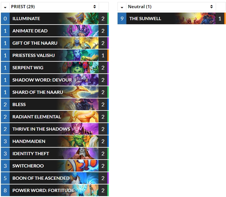 Hearthstone Top Decks💙 on Twitter "(Standard) ok__haze's Early 1
