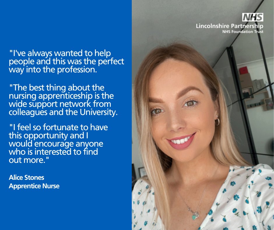 LPFTNHS's tweet photo. 📢We have super exciting news to share... We're now welcoming applications for our popular Learning Disability Nurse Degree #Apprenticeship scheme in #Lincolnshire. More info: https://t.co/0arJizgqwE. Here's what our current #students say... https://t.co/IfGUMI7MI1