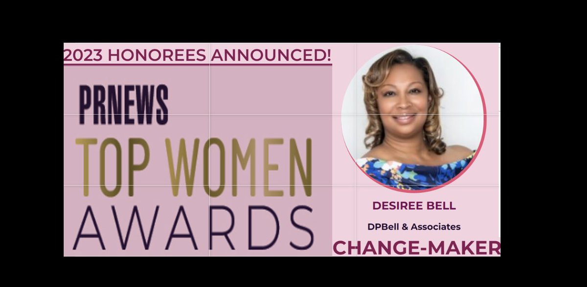 DPBell's tweet photo. Thank you @PRNews!!! The work continues! #SpringHasSprung #PurposeNotPosition https://t.co/Z21P1mw2yK