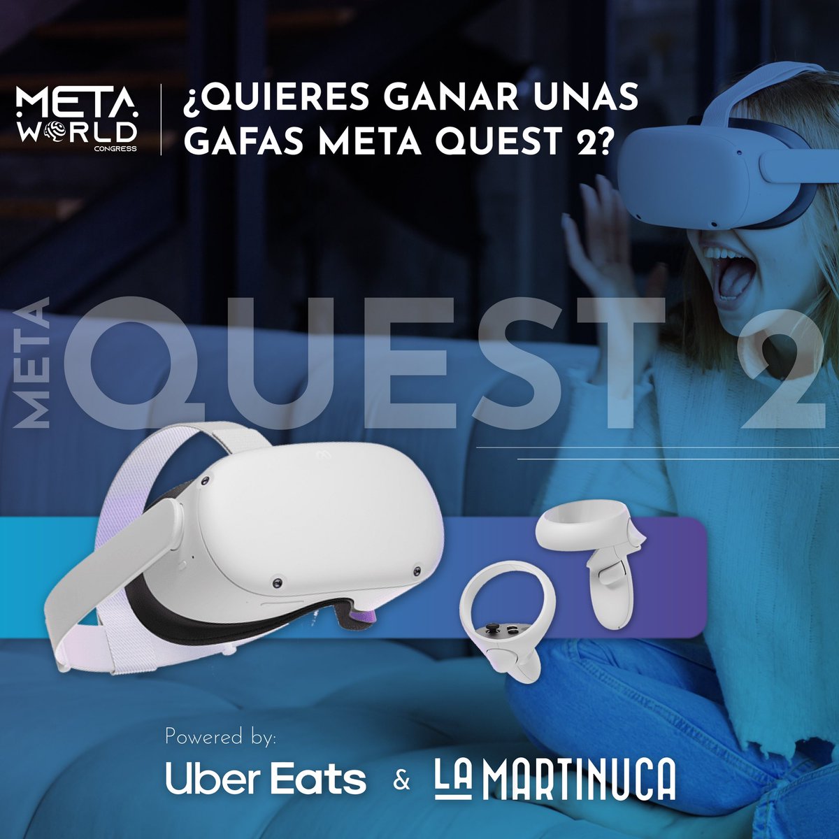 Metaworld_MTW's tweet photo. ¿Pensabais que esto terminaba aquí?
En colaboración con nuestros amigos de La Martinuca sorteamos UNAS GAFAS OCULUS META QUEST 2 y así vas entrenando para #MetaWorld24 🦾
¿Cómo participar?
➡️TE ESPERAMOS EN NUESTRA CUENTA DE INSTAGRAM @metaworldcongress
#sorteo https://t.co/lGUEr0SM0y