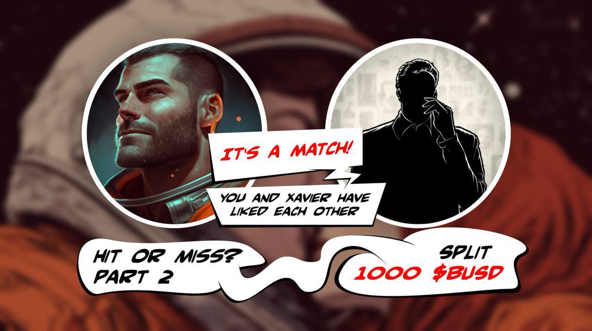 Hit or Miss? Split 1000 $BUSD. Part 2 🔥

We now have a solid list of potential crew members! 🧐

But life is about finding the one. Pick a match for our cap, share it on your Twitter, and split the prize.

Check the full rules, or jump to Crew3 👇
crew3.xyz/c/cornersofspa…