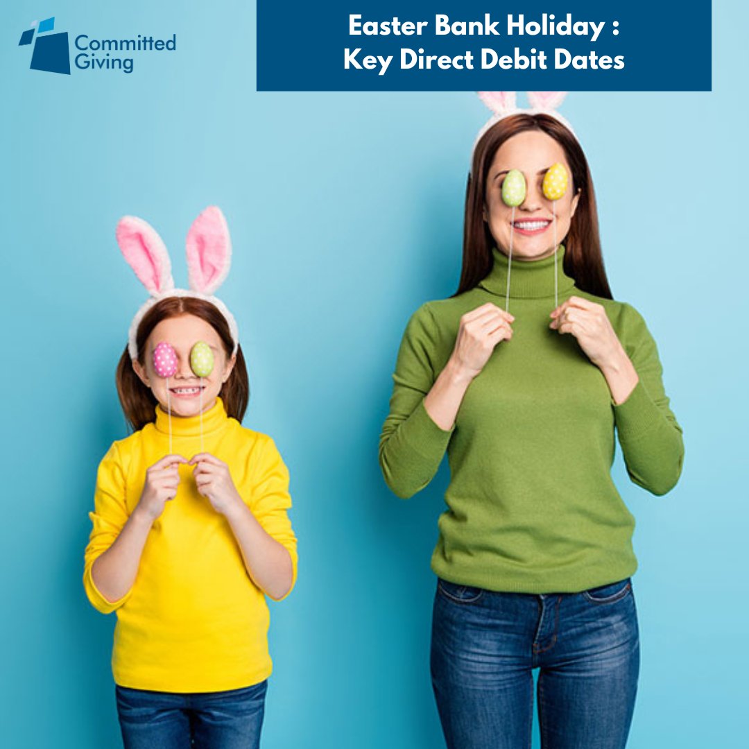 Make sure you process your #directdebits correctly ahead of the Easter Bank Holiday.
Key processing dates here: bit.ly/430mXYu

#regulargiving #directdebit #bacs #committedgiving