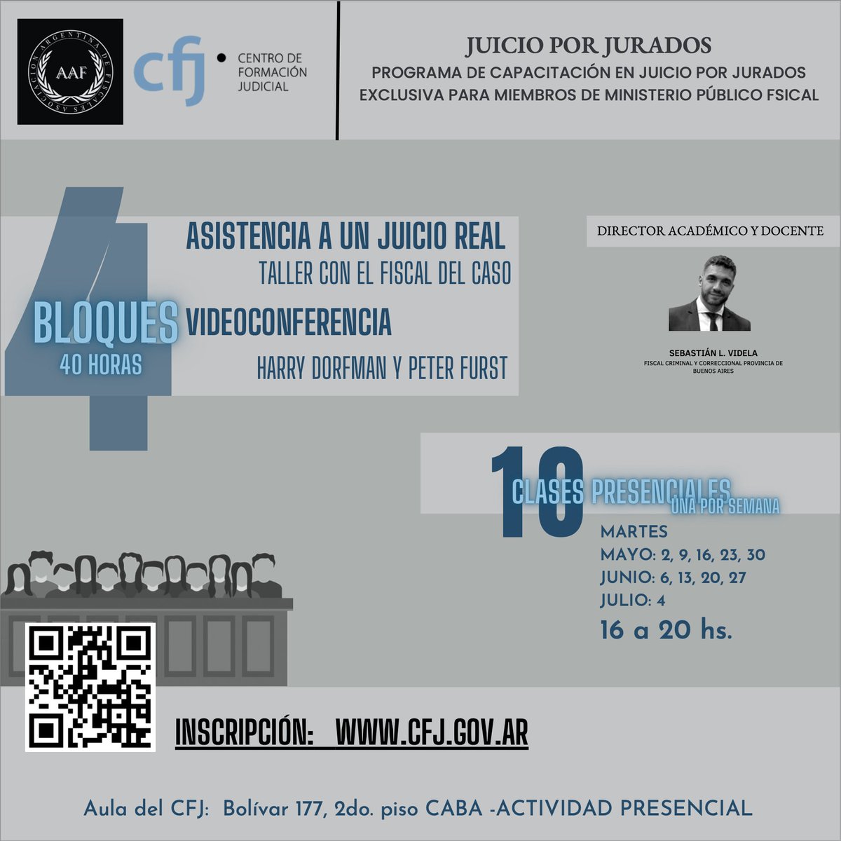 Una capacitación diseñada exclusivamente para miembros de Ministerios Públicos Fiscales y atendiendo al particular rol del Fiscal en el proceso.
Programa y más info en asociacionargentinadefiscales.org/capacitación