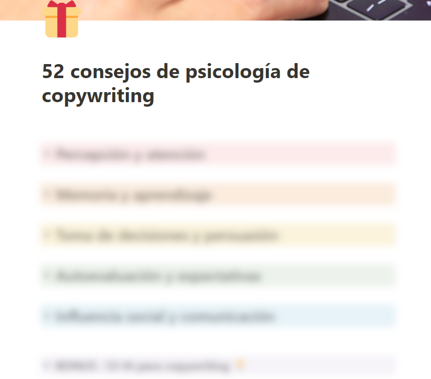 COPYWRITING es 90% psicológico 🧠

¿Pero cómo funciona?

Te ofrezco un regalo GRATIS durante 72h 🎁

Podría venderlo

52 consejos de psicología de COPYWRITING
+ BONUS: 33 IA para copywriting 🎁

Para conseguir tu regalo : 👇

- Sígueme @RafaelCopy
- Like + RT
- Commenta "regalo"