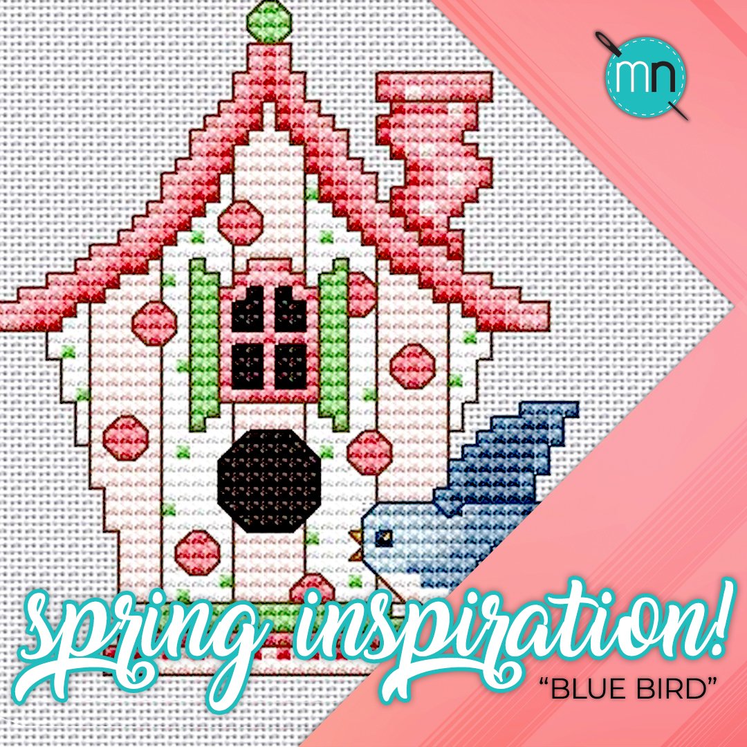 Looking for a cross-stitch project? Try 'Blue Bird'! Find this design under our inspirations section at mynotions.com! 

#crossstitch #crossstitching #crossstitchpattern #freepattern #freepatternfriday #patterns #stitching   #stitchersgonnastitch