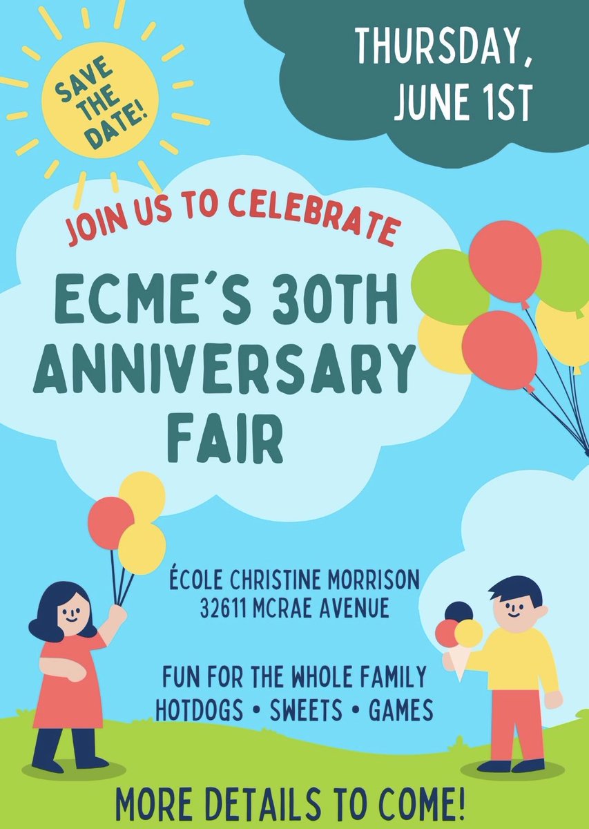 EcoleMorrison's tweet photo. Save the date! 🎉 https://t.co/eJaf9xyjDJ