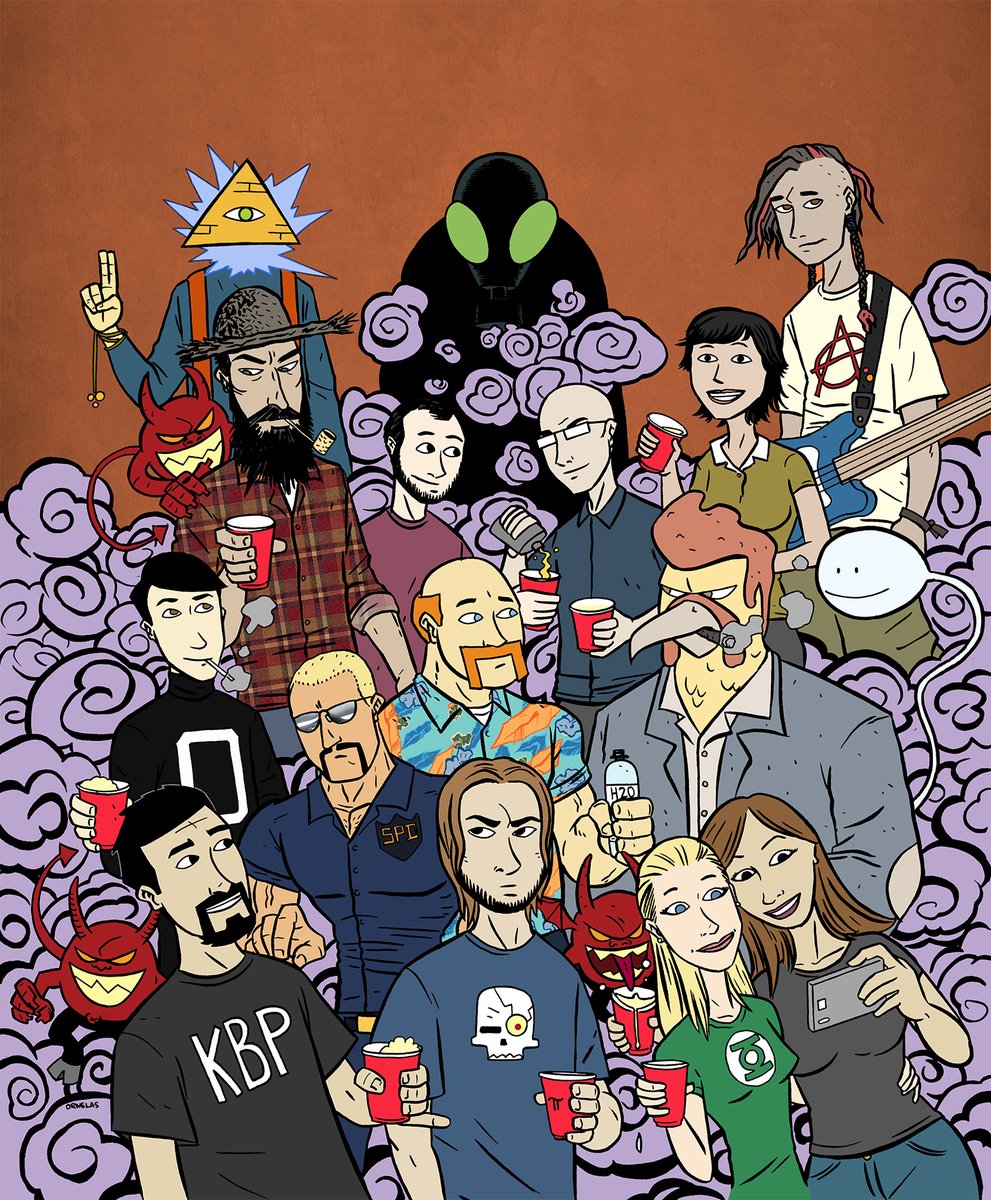 slurmo's tweet photo. From 2014 the King Bone Press character  roster pin up. #BuyOrnelasArt
#commissionsopen #comicbooks #comix #supportlocalartists #shopsmall #supportindieartists #kingbonepress #WSMM #Stonebrook #Hellbillies #Caperbet #bulletproofchicken https://t.co/T5BVCahaKQ
