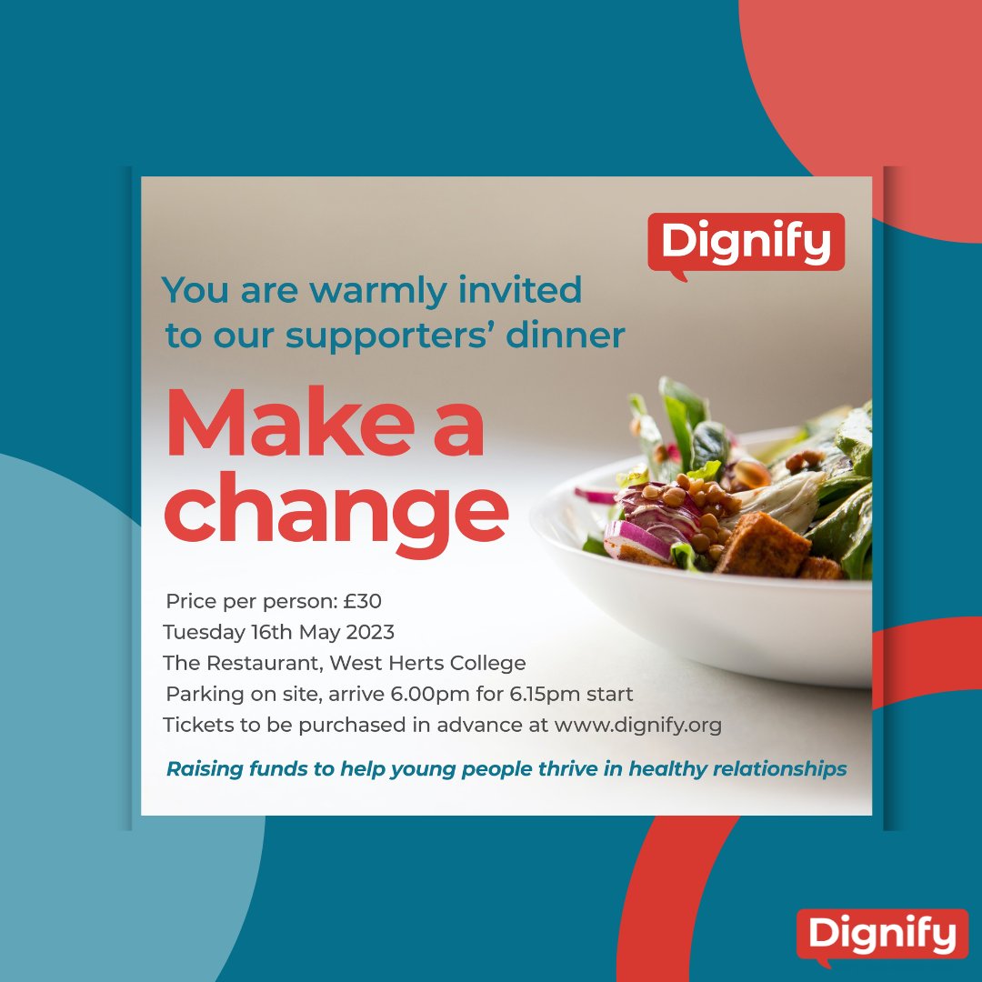 Do you want to make change? Do you want to find out more about how we are furthering the conversation around the harms of pornography to children? Join us for our supporter's dinner, see dignify.org for more details.