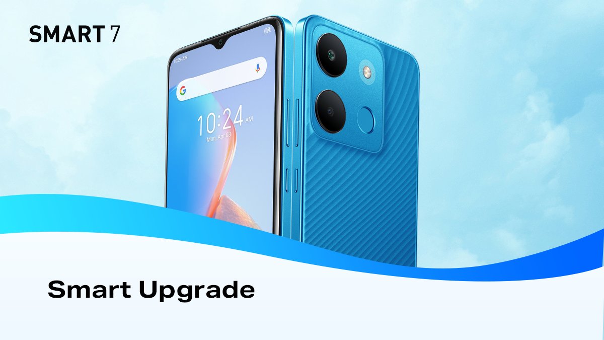 InfinixNigeria's tweet photo. Ready for a smart upgrade?
 
The #InfinixSmart7plus is here to take your smartphone experience to the next level. 
 
 #SmartAndSmoothExperience https://t.co/MVZWuFJqL8