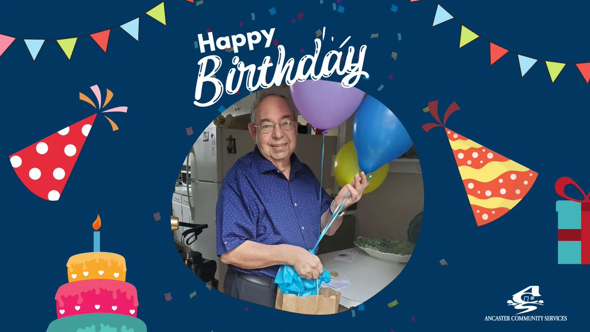 AncasterCommSer's tweet photo. Milestone! π Happy Birthday to our wonderful client who recently celebrated his 85th birthday! The ACS Seniorβs Birthday Program is run by some amazing volunteers and we are very grateful for their generosity and hard work! π
#AncasterCares #HappyBirthday #SeniorsProgram https://t.co/gtmJD6Tfpm