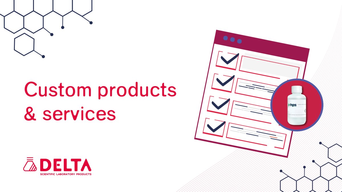 delta_sci's tweet photo. Did you know we offer custom products and services?

We have several forms available for our customers to fill out with request on products like:
• Custom inorganic standards
• Custom organic standards
• Custom filters
• Custom fluoropolymer products

https://t.co/rqti0GTMgq https://t.co/Qlmp9qOfP8
