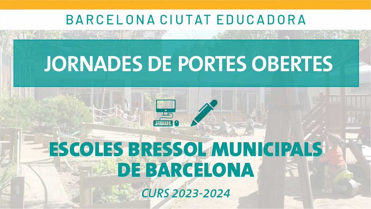 BCNeducadora's tweet image. 👫 Enguany, les jornades de portes obertes de les escoles bressol municipals de la ciutat de Barcelona per al curs 2023-2024 es celebraran del 12 d'abril al 4 de maig, ambdós dies inclosos.

ℹ️ Tots els detalls a via.bcn/tfxG50NqlXU