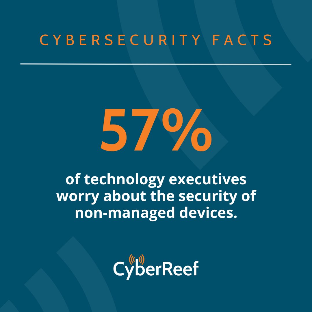 CyberReef's tweet image. #CyberSecurityFacts Did you know that 57% of tech executives worry about the security of non-managed devices?

Check out our blog about how to create #secureLTE in days: bit.ly/3JQFuOg

#cybersecurity #cybersecurityawareness #securecommunications #connectivitysolutions