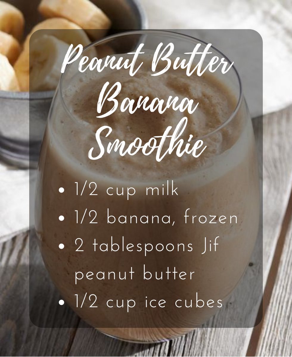 This delicious peanut butter banana smoothie is the perfect way to start your day, try it using Jif today!

#jifpeanutbutter #JIF #peanutbutter #ThatJifingGood #smoothie