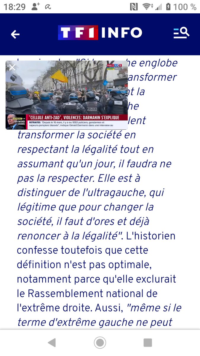 Aur0re_Oror's tweet photo. @LCI Bon bin #ZeroPointe
Copie à revoir car l'ultra-gauche n'existe pas, ce n'est qu'un terme de police.

Et il n'y a aucun représentant d'extrême gauche dans les assemblées.
Point. https://t.co/hm6c765Unf