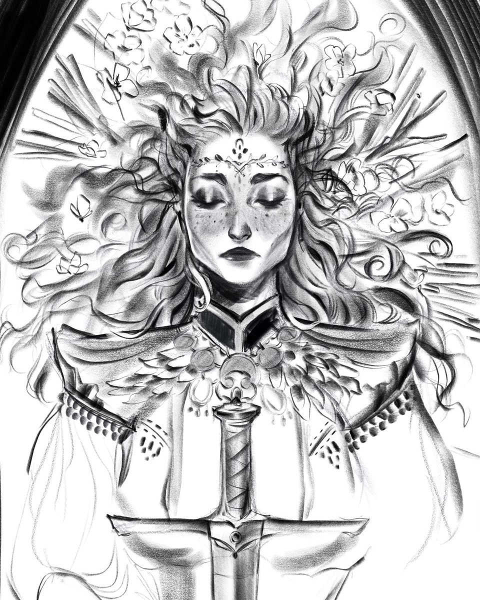 Linu1's tweet image. I never shared this one. I made it last year … I was making some research for a bigger illustration. I don’t know if I will finish it one day.
 You can find it on my last artbook :). 

Have a good day. 
#procreate #procreatebrush