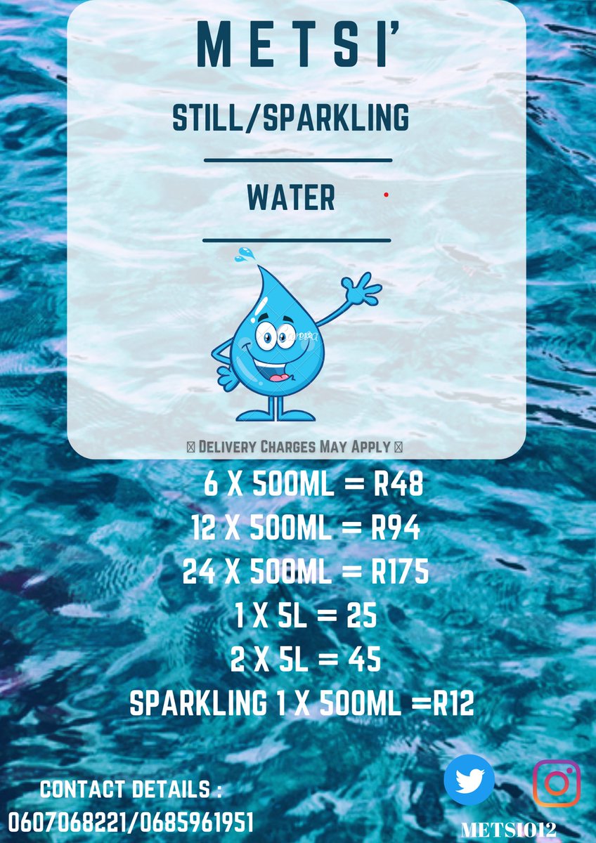 Fhulu_inc's tweet photo. M E T S I’ 💧

Now Available In Cape Town.

Place your orders and get it delivered 🚚📦

STAY HYDRATED 
A’  MONATE 
💧💧 https://t.co/f5BXGudLOe