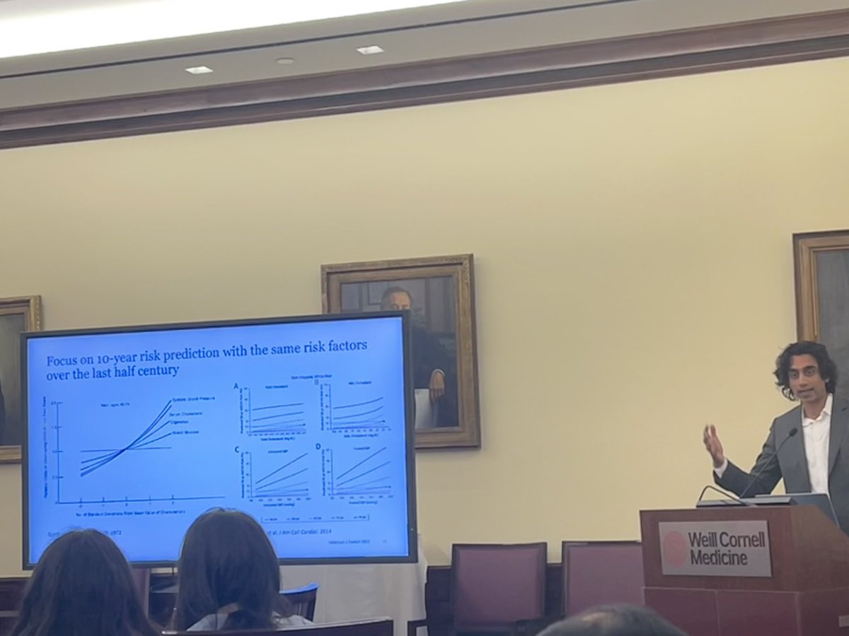Weill Cornell Cardiology Fellowship (@wcmcardsfellows) on Twitter photo Excellent Cardiology Grand Rounds by Dr. Natarajan <a href="/pnatarajanmd/">Pradeep Natarajan</a> <a href="/MGHMedicine/">MassGeneral Medicine</a> on polygenic risk scoring for #CAD. In an era of precision medicine & direct-to-consumer genetic testing, PRS may emerge as a risk-enhancing factor for CAD across diverse cohorts. #Cardiotwitter 🧬🫀 Excellent Cardiology Grand Rounds by Dr. Natarajan <a href="/pnatarajanmd/">Pradeep Natarajan</a> <a href="/MGHMedicine/">MassGeneral Medicine</a> on polygenic risk scoring for #CAD. In an era of precision medicine & direct-to-consumer genetic testing, PRS may emerge as a risk-enhancing factor for CAD across diverse cohorts. #Cardiotwitter 🧬🫀